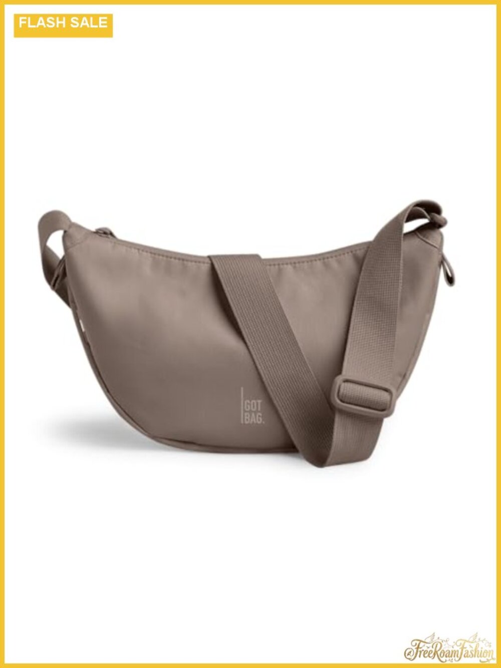 Crescent Crossbody Bag Water-Resistant Adjustable Strap Everyday Purse
